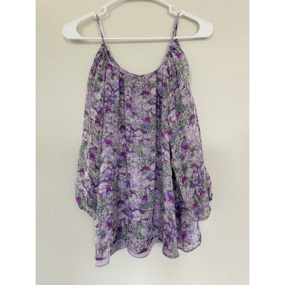 WinterSilks Womens Floral Blouse Size Small Whimsical Garden Party Fairycore Top